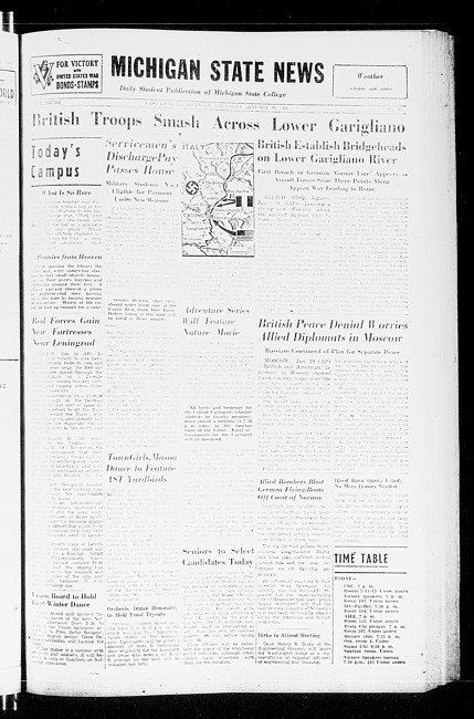 Michigan State news. (1944 January 20)