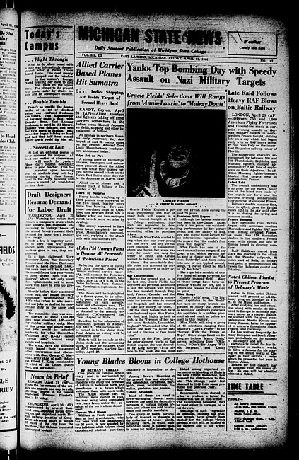 Michigan State news. (1944 April 21)