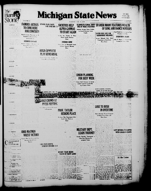 Michigan State news. (1928 January 31)