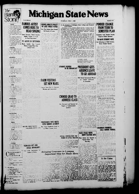 Michigan State news. (1928 February 7)