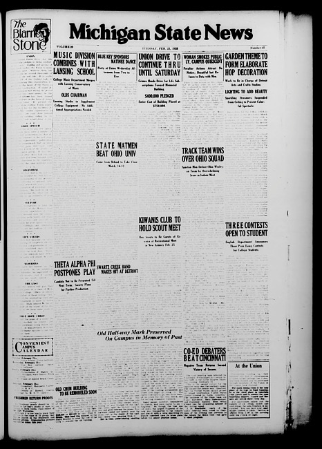 Michigan State news. (1928 February 21)