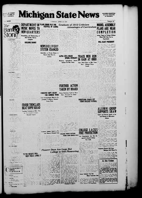 Michigan State news. (1928 April 24)