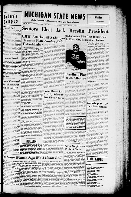 Michigan State news. (1945 December 5)