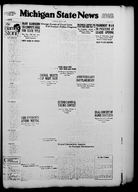 Michigan State news. (1928 May 8)