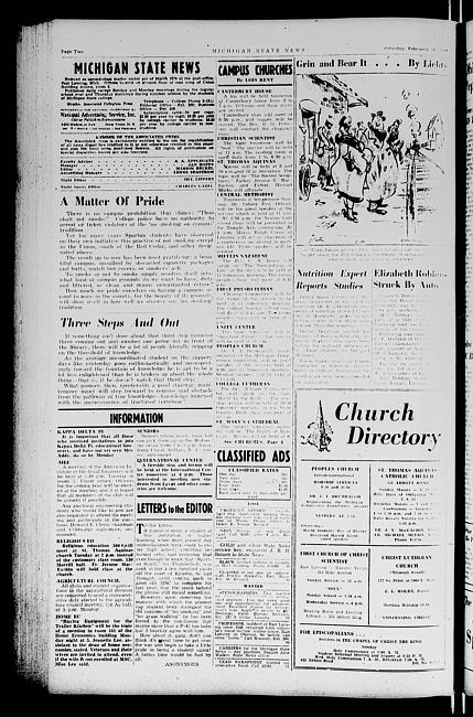 Michigan State news. (1946 February 16)