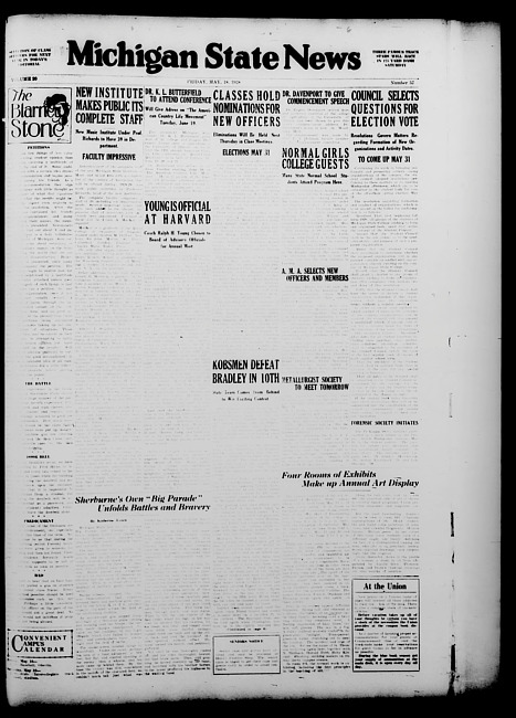 Michigan State news. (1928 May 18)