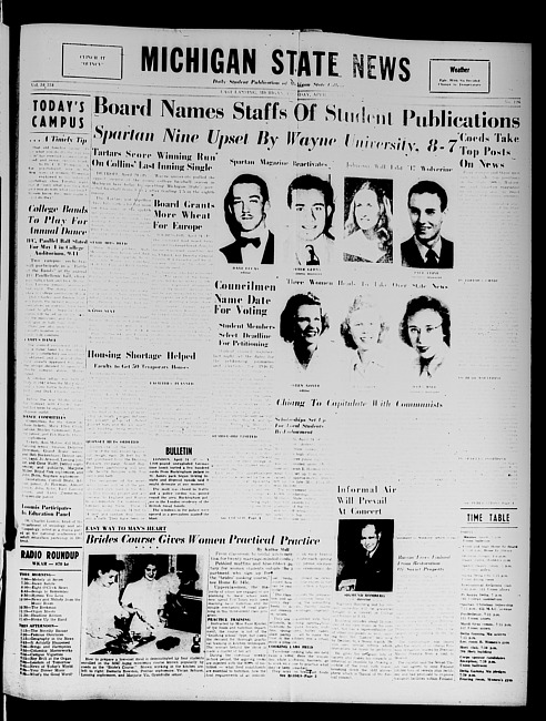 Michigan State news. (1946 April 25)