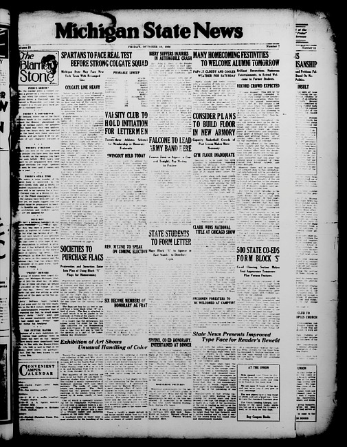 Michigan State news. (1928 October 19)