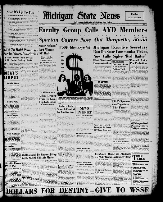 Michigan State news. (1947 February 4)