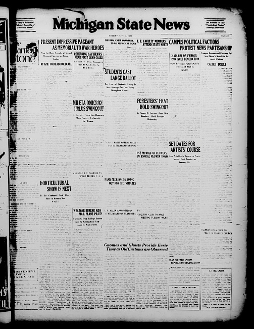 Michigan State news. (1928 November 2)