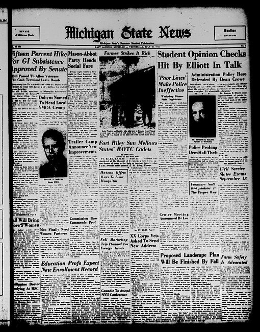 Michigan State news. (1947 July 23)
