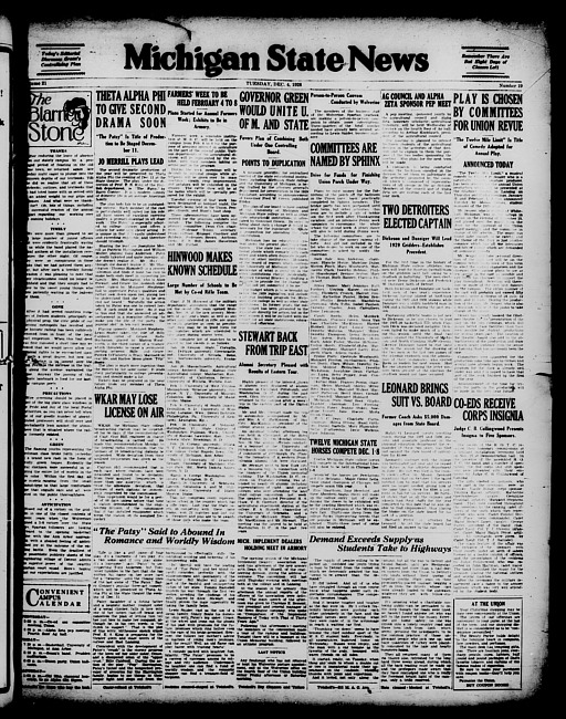 Michigan State news. (1928 December 4)
