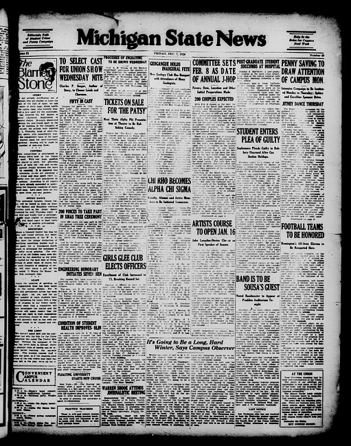 Michigan State news. (1928 December 7)