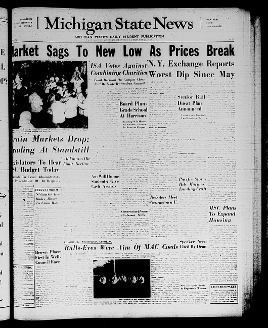Michigan State news. (1948 February 11)