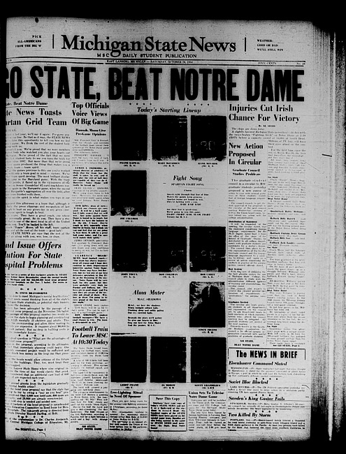 Michigan State news. (1950 October 28)