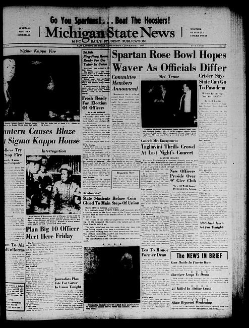 Michigan State news. (1950 November 1)