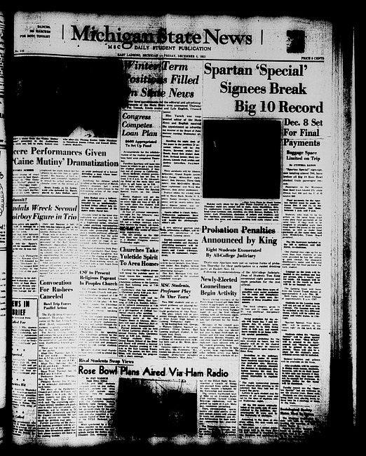 Michigan State news. (1953 December 4)