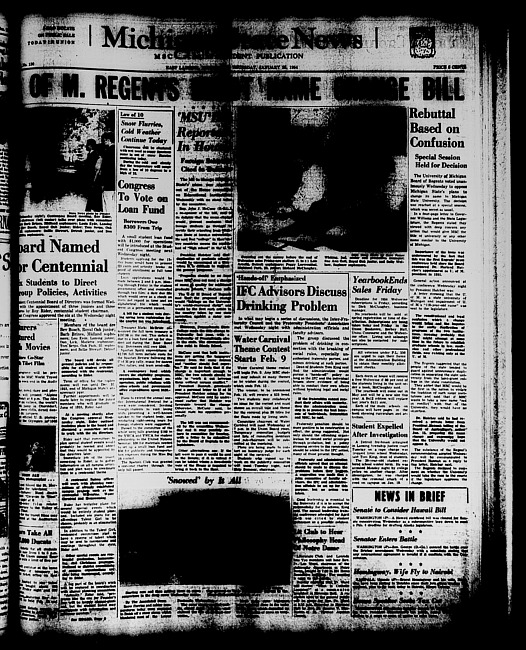 Michigan State news. (1954 January 28)