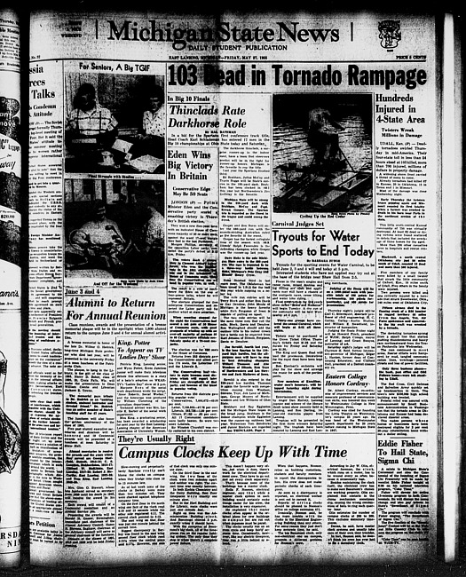 Michigan State news. (1955 May 27)