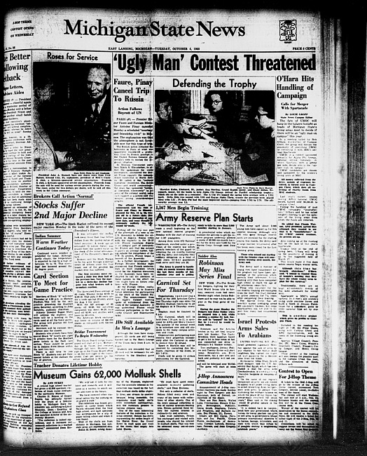 Michigan State news. (1955 October 4)