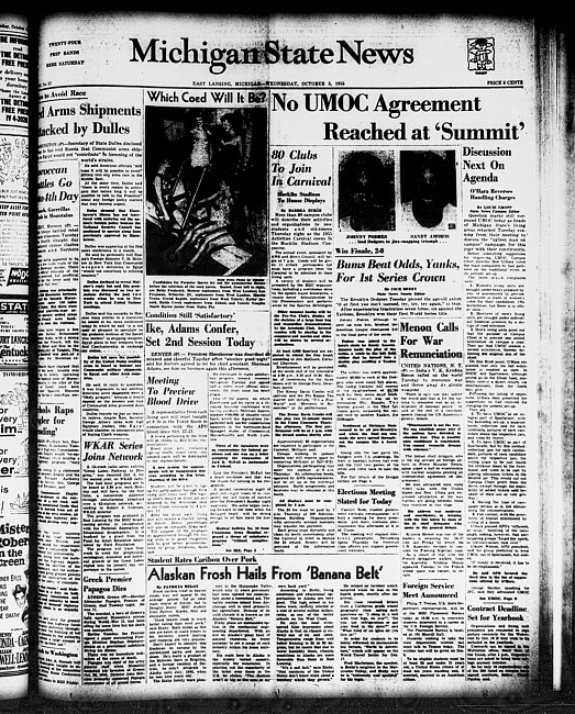 Michigan State news. (1955 October 5)