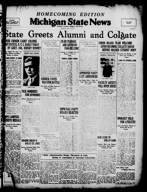 Michigan State news. (1930 October 17)