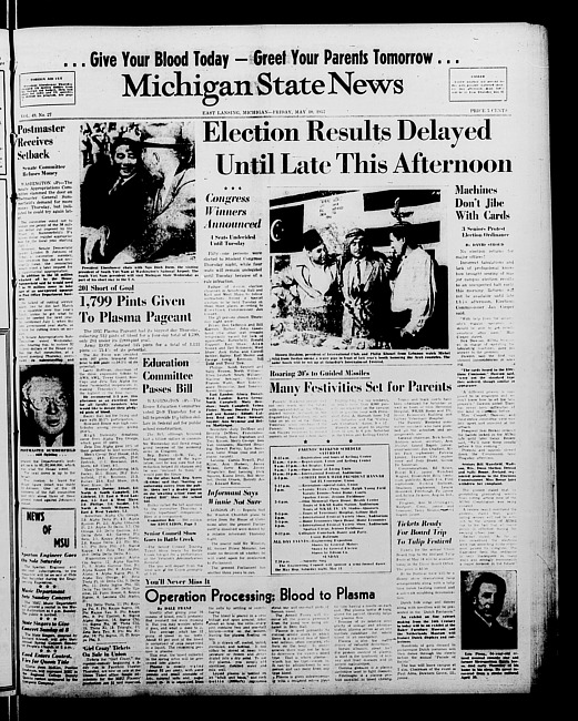 Michigan State news. (1957 May 10)