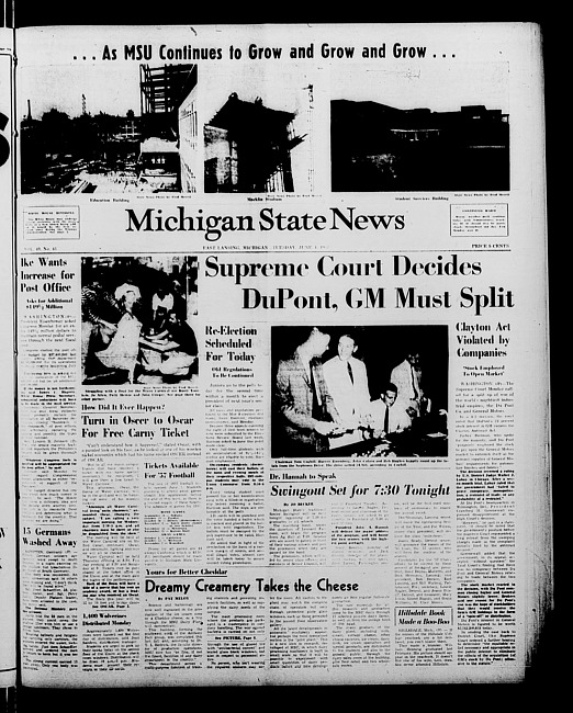 Michigan State news. (1957 June 4)