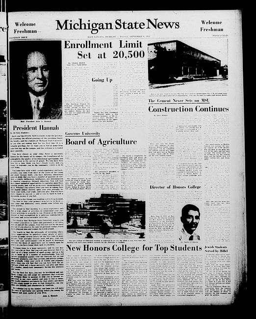 Michigan State news. (1957 September 6)