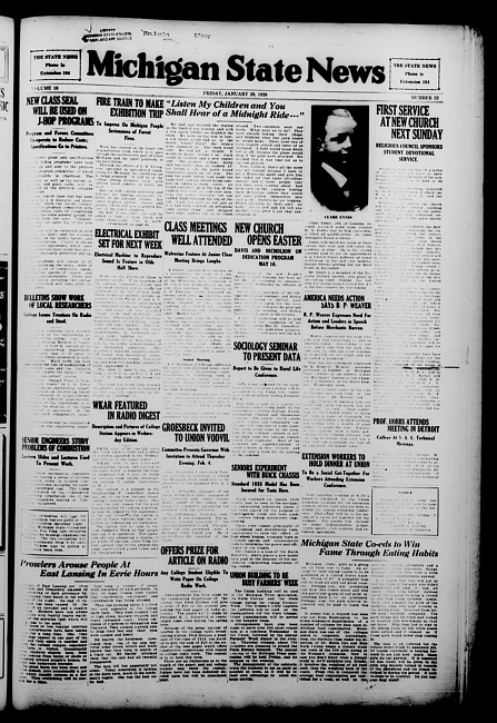 Michigan State news. (1926 January 29)