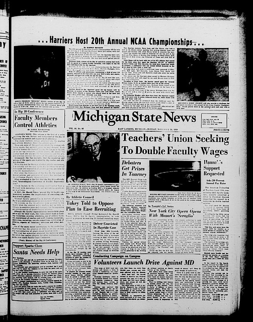 Michigan State news. (1958 November 24)