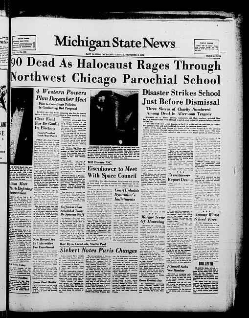 Michigan State news. (1958 December 2)