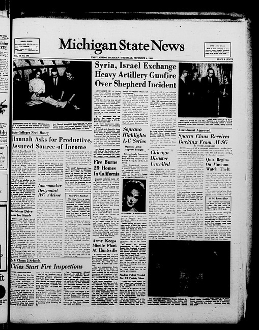 Michigan State news. (1958 December 4)