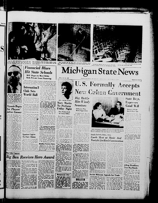 Michigan State news. (1959 January 8)