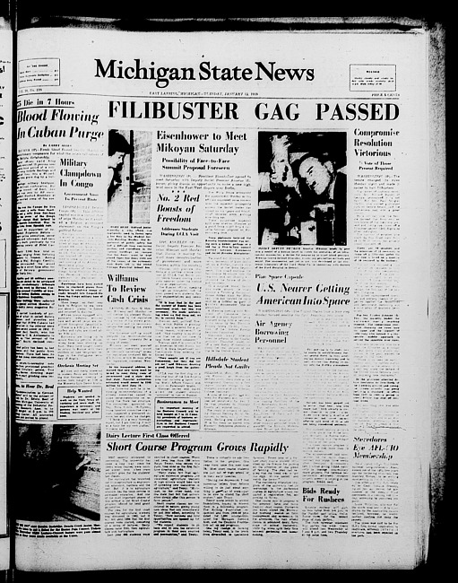 Michigan State news. (1959 January 13)