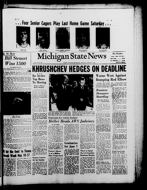 Michigan State news. (1959 March 6)