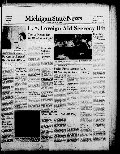 Michigan State news. (1959 March 18)