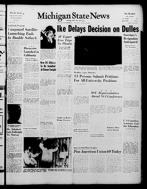 Michigan State news. (1959 April 14)