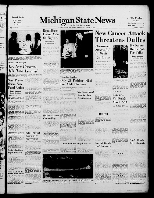 Michigan State news. (1959 April 15)