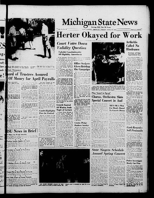 Michigan State news. (1959 April 17)