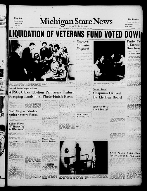 Michigan State news. (1959 April 24)