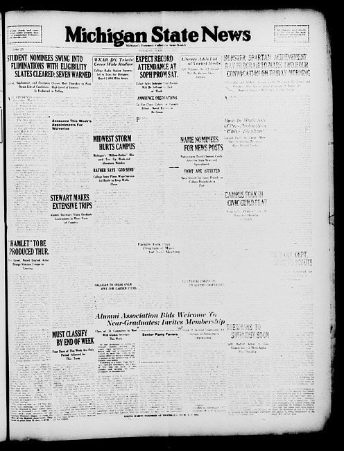 Michigan State news. (1931 March 10)