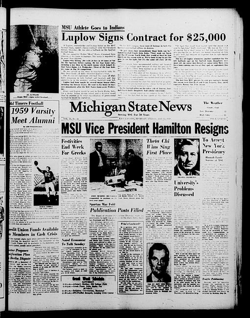 Michigan State news. (1959 May 15)