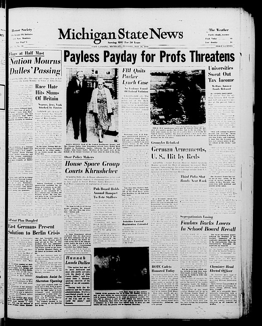 Michigan State news. (1959 May 26)