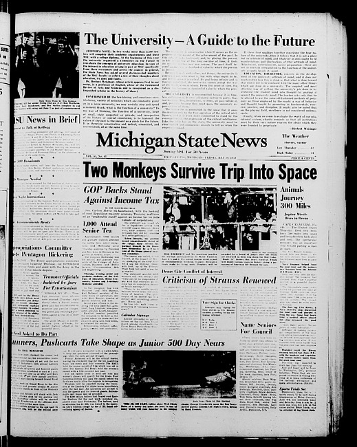 Michigan State news. (1959 May 29)