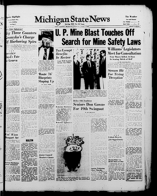 Michigan State news. (1959 June 2)