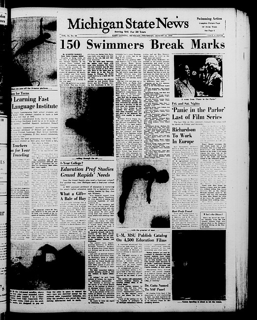 Michigan State news. (1959 August 13)