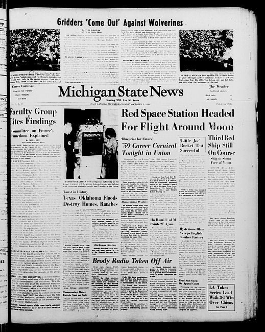 Michigan State news. (1959 October 5)