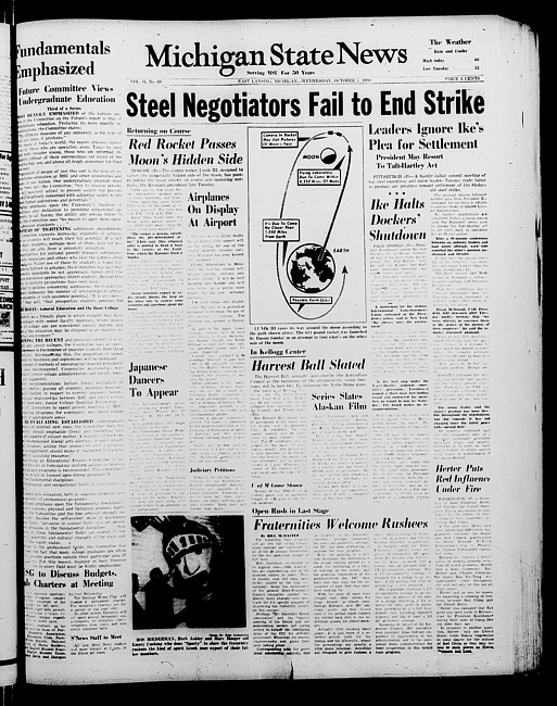 Michigan State news. (1959 October 7)