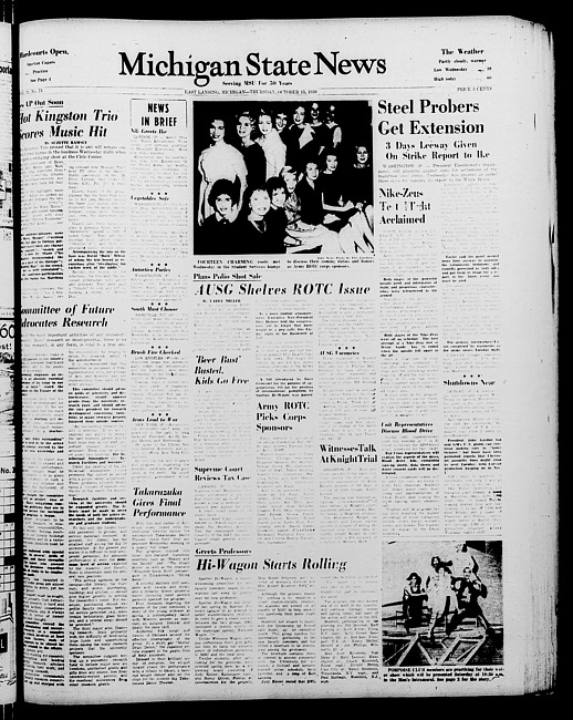 Michigan State news. (1959 October 15)